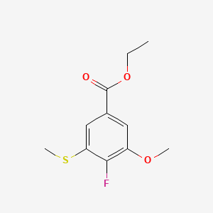 Ethyl 4-fluoro-3-methoxy-5-(methylthio)benzoate