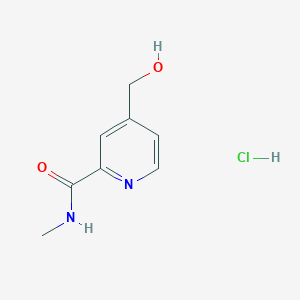 molecular formula C8H11ClN2O2 B14026329 4-(Hydroxymethyl)-N-methylpicolinamide hydrochloride 