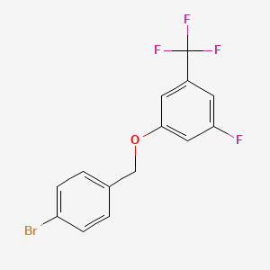 1-((4-Bromobenzyl)oxy)-3-fluoro-5-(trifluoromethyl)benzene