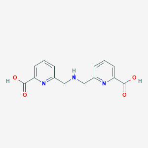 molecular formula C14H13N3O4 B14026357 6,6'-(Azanediylbis(methylene))dipicolinic acid 