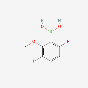 molecular formula C7H7BFIO3 B14026361 (6-Fluoro-3-iodo-2-methoxyphenyl)boronic acid 