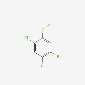 molecular formula C7H5BrCl2S B14026372 (5-Bromo-2,4-dichlorophenyl)(methyl)sulfane 