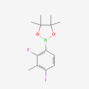 2-(2-Fluoro-4-iodo-3-methylphenyl)-4,4,5,5-tetramethyl-1,3,2-dioxaborolane