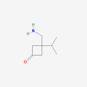 3-(Aminomethyl)-3-isopropyl-cyclobutanone