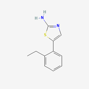 molecular formula C11H12N2S B14026466 5-(2-Ethylphenyl)thiazol-2-amine 