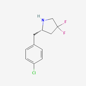 (S)-2-(4-Chlorobenzyl)-4,4-difluoropyrrolidine