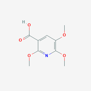 molecular formula C9H11NO5 B1402652 2,5,6-三甲氧基烟酸 CAS No. 1364917-20-3