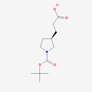 (r)-3-(1-(Tert-butoxycarbonyl)pyrrolidin-3-yl)propanoic acid