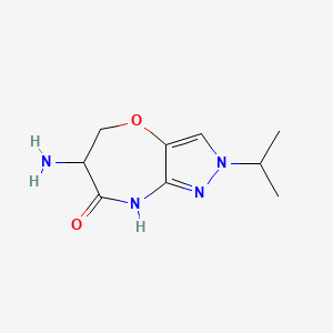 6-Amino-2-isopropyl-2,5,6,8-tetrahydro-7H-pyrazolo[4,3-B][1,4]oxazepin-7-one