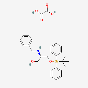 (S)-2-(Benzylamino)-3-((tert-butyldiphenylsilyl)oxy)propan-1-OL oxalate