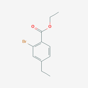 molecular formula C11H13BrO2 B14026607 Ethyl 2-bromo-4-ethylbenzoate 