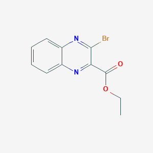 molecular formula C11H9BrN2O2 B14026637 Ethyl 3-bromoquinoxaline-2-carboxylate 