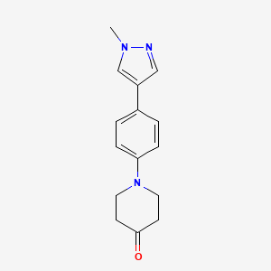 1-(4-(1-Methyl-1H-pyrazol-4-yl)phenyl)piperidin-4-one