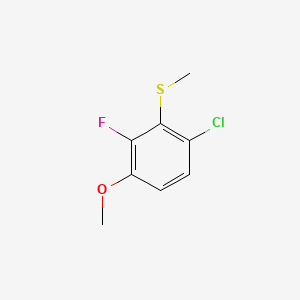 molecular formula C8H8ClFOS B14026664 (6-Chloro-2-fluoro-3-methoxyphenyl)(methyl)sulfane 