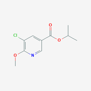 molecular formula C10H12ClNO3 B14026665 Isopropyl 5-chloro-6-methoxynicotinate 