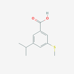 3-Isopropyl-5-(methylthio)benzoic acid