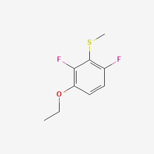 molecular formula C9H10F2OS B14026702 (3-Ethoxy-2,6-difluorophenyl)(methyl)sulfane 