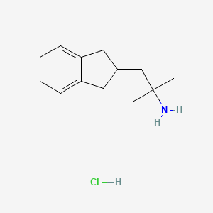 molecular formula C13H20ClN B1402672 1-(2,3-二氢-1H-茚-2-基)-2-甲基丙烷-2-胺盐酸盐 CAS No. 1034457-07-2