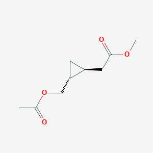 Methyl 2-((1S,2R)-2-(acetoxymethyl)cyclopropyl)acetate