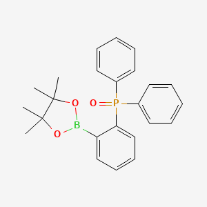 molecular formula C24H26BO3P B14026727 Diphenyl(2-(4,4,5,5-tetramethyl-1,3,2-dioxaborolan-2-yl)phenyl)phosphine oxide 