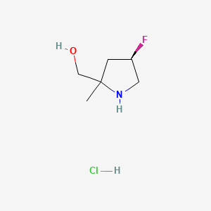 [(4R)-4-Fluoro-2-methyl-pyrrolidin-2-YL]methanol hydrochloride