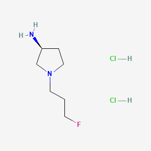 (S)-1-(3-fluoropropyl)pyrrolidin-3-amine, 2HCl