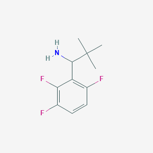 molecular formula C11H14F3N B14026797 2,2-Dimethyl-1-(2,3,6-trifluorophenyl)propan-1-amine 