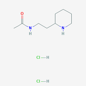 molecular formula C9H20Cl2N2O B1402684 N-(2-哌啶-2-基乙基)-乙酰胺二盐酸盐 CAS No. 1361115-79-8