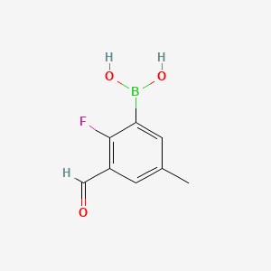 (2-Fluoro-3-formyl-5-methylphenyl)boronic acid