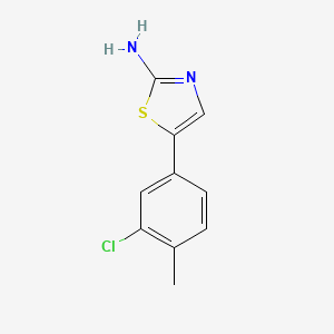 molecular formula C10H9ClN2S B14026879 5-(3-Chloro-4-methylphenyl)thiazol-2-amine 