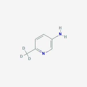 molecular formula C6H8N2 B14026894 6-(Trideuteriomethyl)pyridin-3-amine 