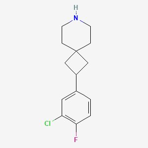 2-(3-Chloro-4-fluorophenyl)-7-azaspiro[3.5]nonane