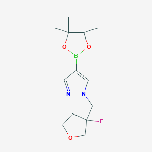 1-[(3-fluorooxolan-3-yl)methyl]-4-(4,4,5,5-tetramethyl-1,3,2-dioxaborolan-2-yl)-1H-pyrazole