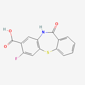 2-fluoro-6-oxo-5H-benzo[b][1,4]benzothiazepine-3-carboxylic acid