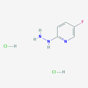 molecular formula C5H8Cl2FN3 B1402698 5-氟-2-肼基吡啶二盐酸盐 CAS No. 1401426-18-3