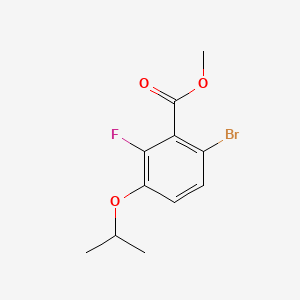 molecular formula C11H12BrFO3 B14026985 Methyl 6-bromo-2-fluoro-3-isopropoxybenzoate 