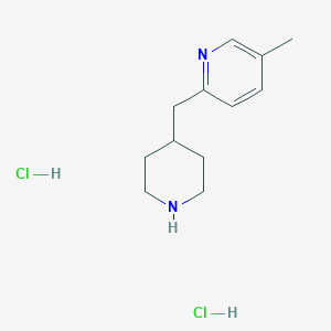 molecular formula C12H20Cl2N2 B1402703 5-甲基-2-(哌啶-4-基甲基)吡啶二盐酸盐 CAS No. 1361116-20-2