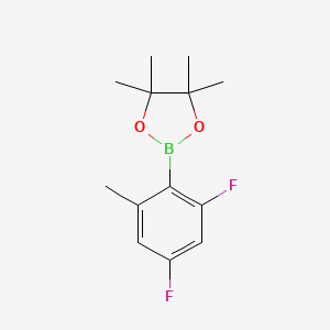 molecular formula C13H17BF2O2 B14027033 2-(2,4-Difluoro-6-methylphenyl)-4,4,5,5-tetramethyl-1,3,2-dioxaborolane CAS No. 2699738-08-2