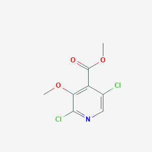 molecular formula C8H7Cl2NO3 B1402705 2,5-二氯-3-甲氧基异烟酸甲酯 CAS No. 1305325-16-9