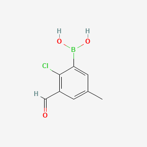 (2-Chloro-3-formyl-5-methylphenyl)boronic acid