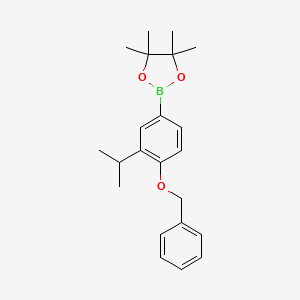 2-(4-(Benzyloxy)-3-isopropylphenyl)-4,4,5,5-tetramethyl-1,3,2-dioxaborolane