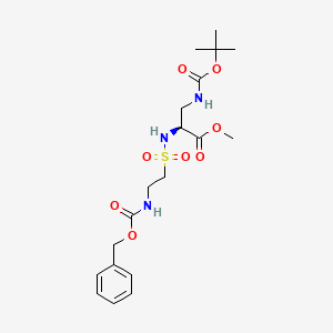 Methyl (S)-2-((2-(((benzyloxy)carbonyl)amino)ethyl)sulfonamido)-3-((tert-butoxycarbonyl)amino)propanoate