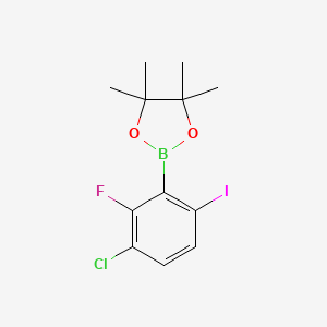 2-(3-Chloro-2-fluoro-6-iodophenyl)-4,4,5,5-tetramethyl-1,3,2-dioxaborolane