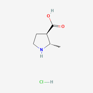 trans-2-Methyl-pyrrolidine-3-carboxylic acid HCl