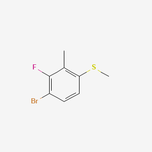 molecular formula C8H8BrFS B14027131 (4-Bromo-3-fluoro-2-methylphenyl)(methyl)sulfane 