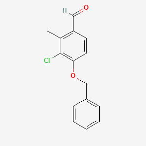 4-(Benzyloxy)-3-chloro-2-methylbenzaldehyde