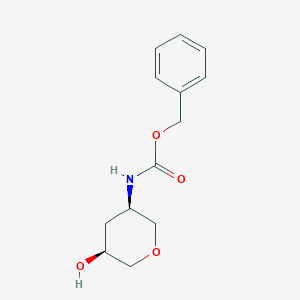 Rel-benzyl ((3R,5S)-5-hydroxytetrahydro-2H-pyran-3-yl)carbamate