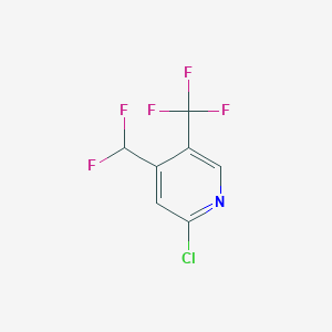 2-Chloro-4-(difluoromethyl)-5-(trifluoromethyl)pyridine