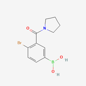 (4-Bromo-3-(pyrrolidine-1-carbonyl)phenyl)boronic acid