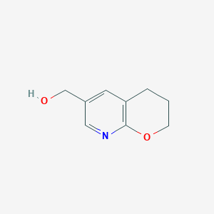 molecular formula C9H11NO2 B1402724 (3,4-二氢-2H-吡喃并[2,3-b]吡啶-6-基)甲醇 CAS No. 1346446-87-4